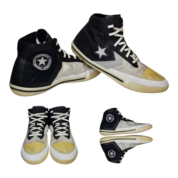 Converse Build It Up All Star Pro‎ BB Hi Men's Shoes Black White 166803C Size 14